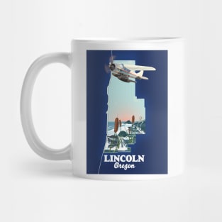 Lincoln Oregon Travel map Mug